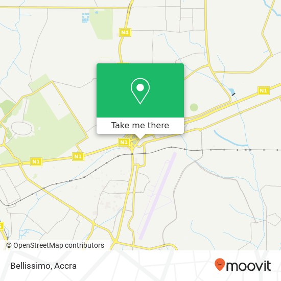 Bellissimo, Accra, Accra Metropolis map