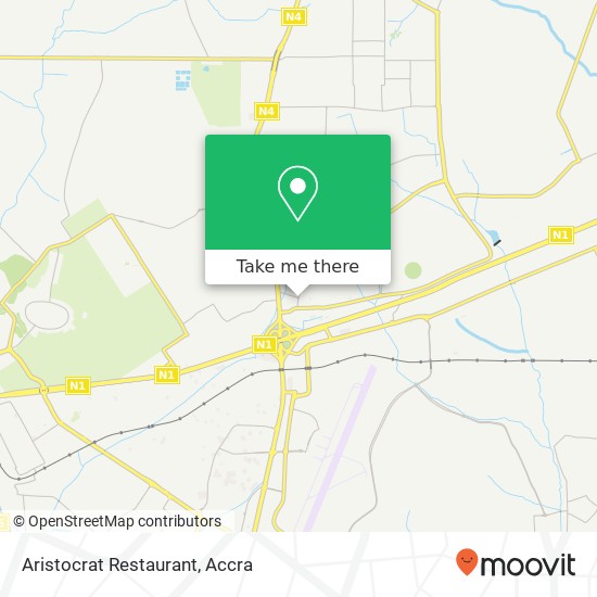 Aristocrat Restaurant, Accra, Accra Metropolis map