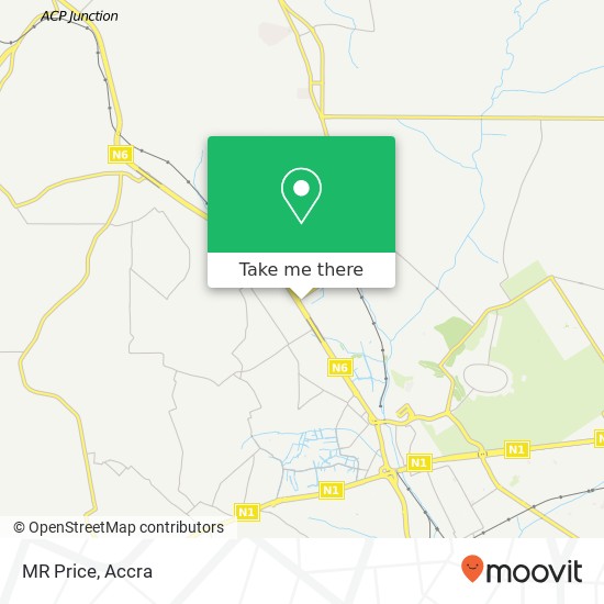 MR Price, Accra, Ga East map