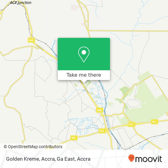 Golden Kreme, Accra, Ga East map