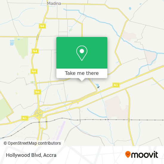 Hollywood Blvd map