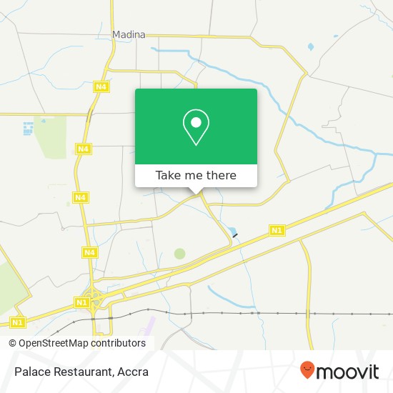 Palace Restaurant, Accra, Accra Metropolis map