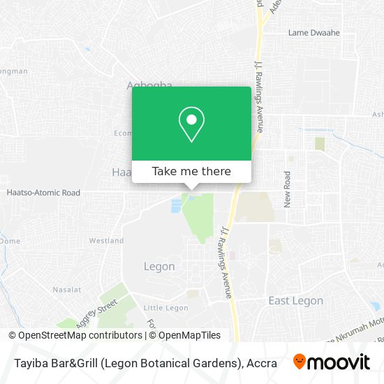 Tayiba Bar&Grill (Legon Botanical Gardens) map