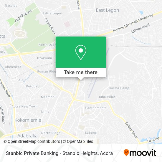 Stanbic Private Banking - Stanbic Heights map
