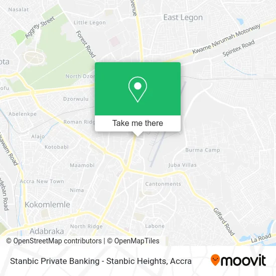 Stanbic Private Banking - Stanbic Heights map