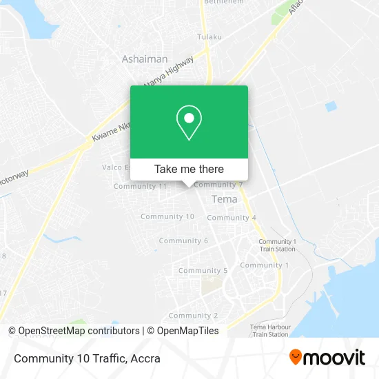 Community 10 Traffic map