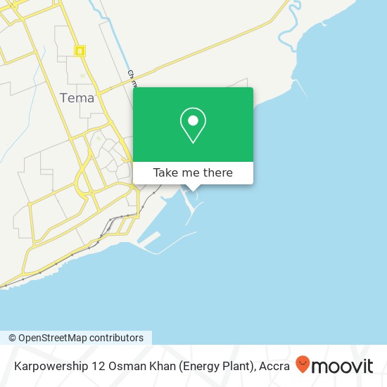 Karpowership 12 Osman Khan (Energy Plant) map