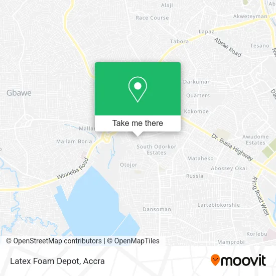 Latex Foam Depot map