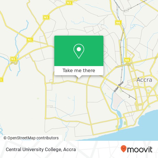 Central University College map
