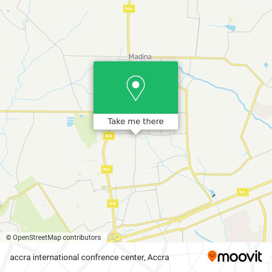 accra international confrence center map