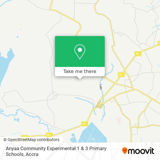 Anyaa Community Experimental 1 & 3 Primary Schools map
