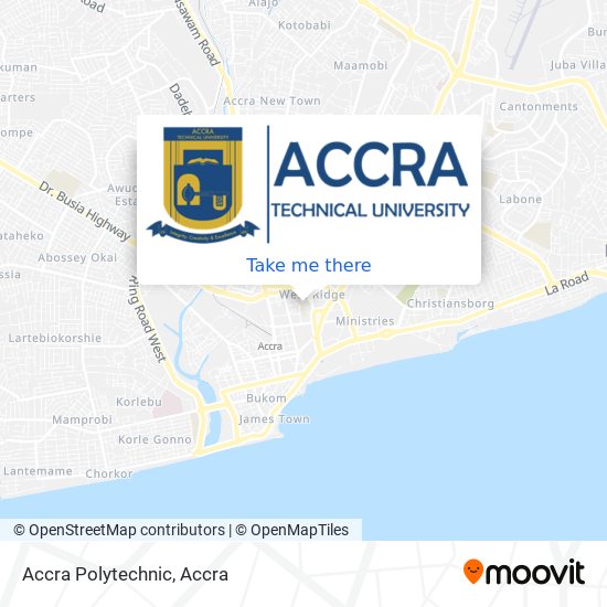 Accra Polytechnic map