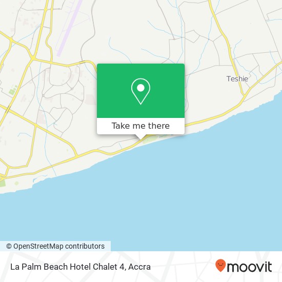 La Palm Beach Hotel Chalet 4 map