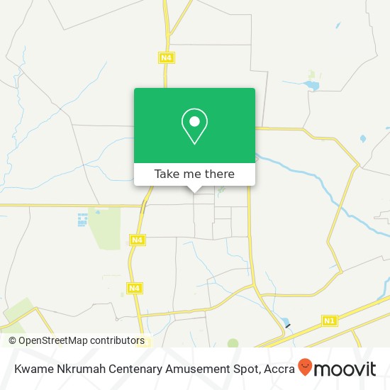Kwame Nkrumah Centenary Amusement Spot map