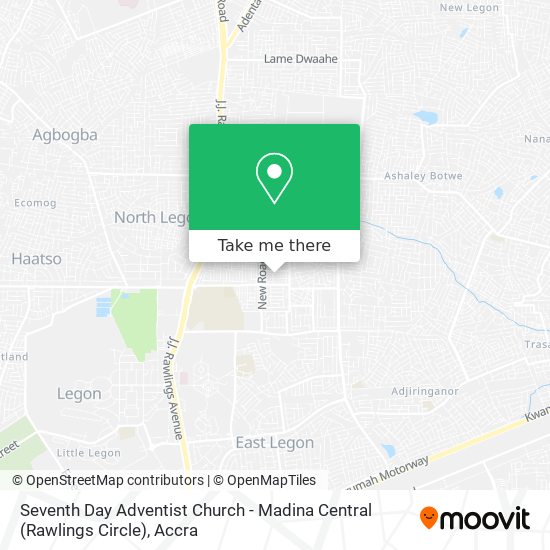 Seventh Day Adventist Church - Madina Central (Rawlings Circle) map