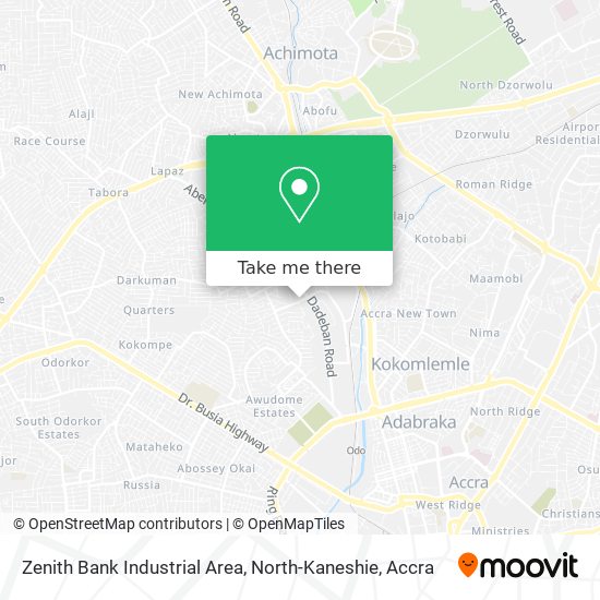Zenith Bank Industrial Area, North-Kaneshie map