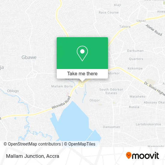 Mallam Junction map