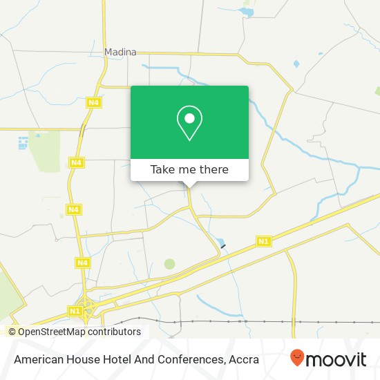 American House Hotel And Conferences map