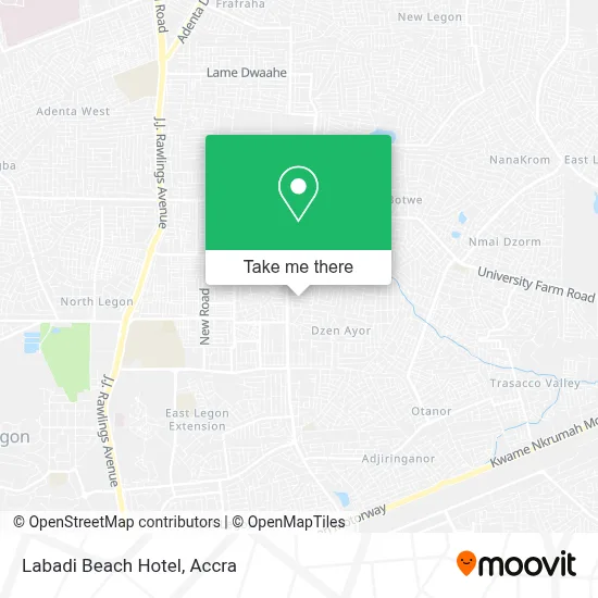 Labadi Beach Hotel map