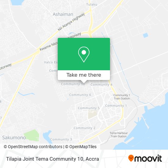 Tilapia Joint Tema Community 10 map