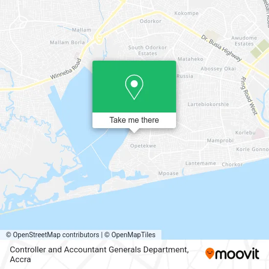 Controller and Accountant Generals Department map