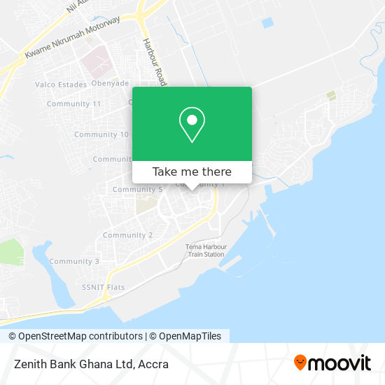 Zenith Bank Ghana Ltd map