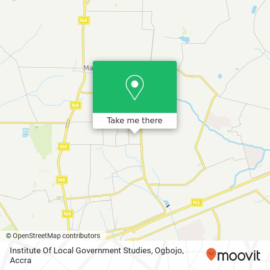Institute Of Local Government Studies, Ogbojo map