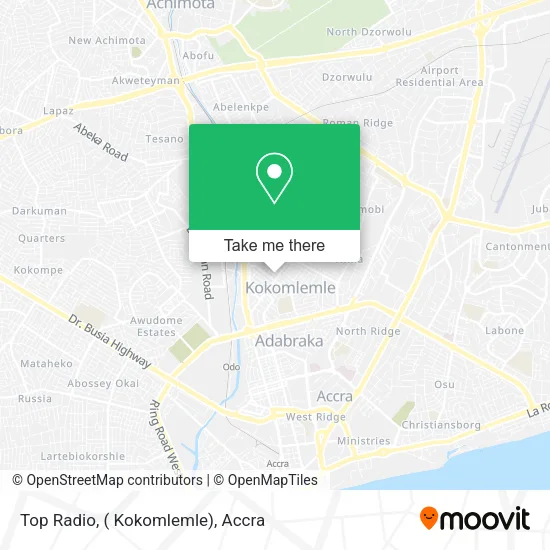 Top Radio, ( Kokomlemle) map