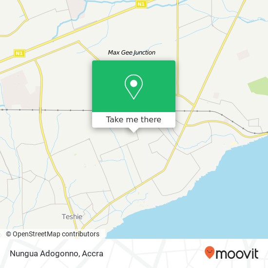 Nungua Adogonno map