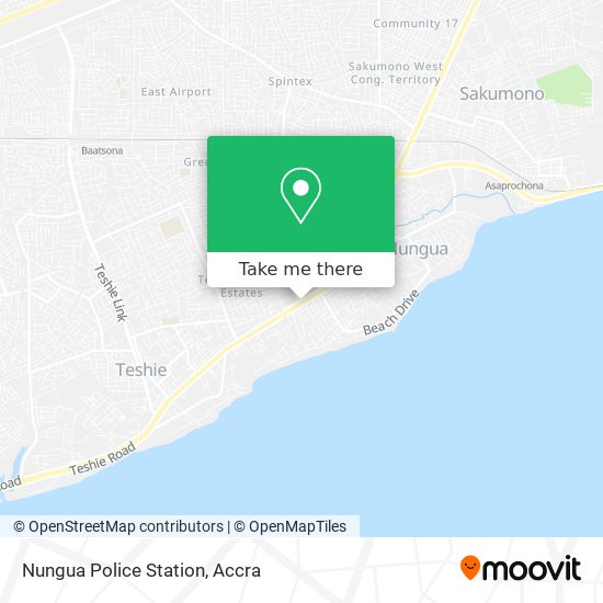 Nungua Police Station map