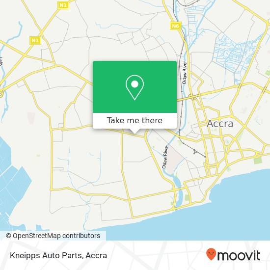 Kneipps Auto Parts map
