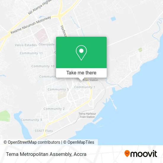 Tema Metropolitan Assembly map