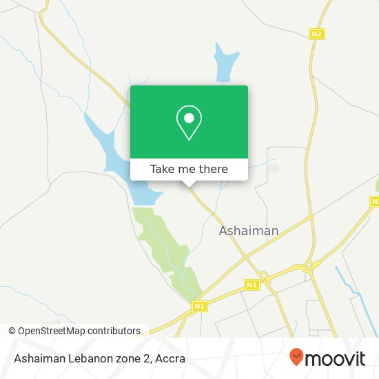 Ashaiman Lebanon zone 2 map