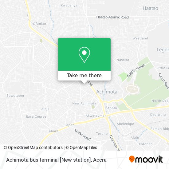 Achimota bus terminal [New station] map