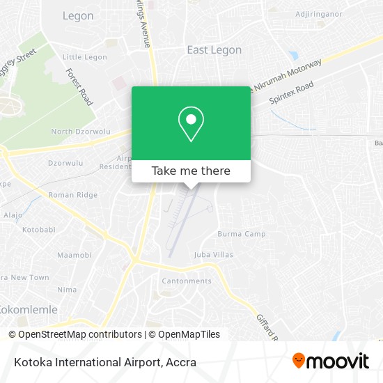 Kotoka International Airport map