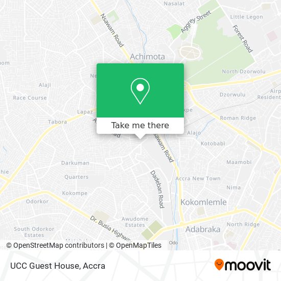 UCC Guest House map