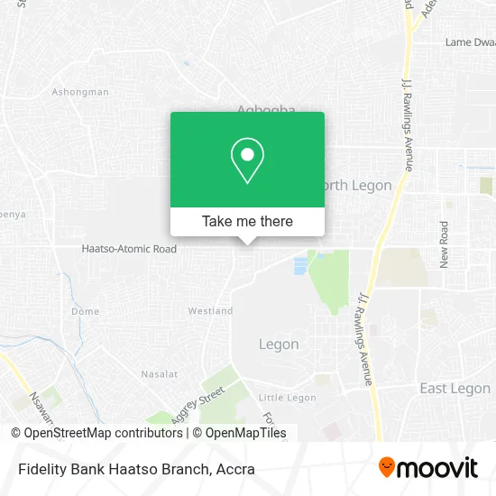 Fidelity Bank Haatso Branch map