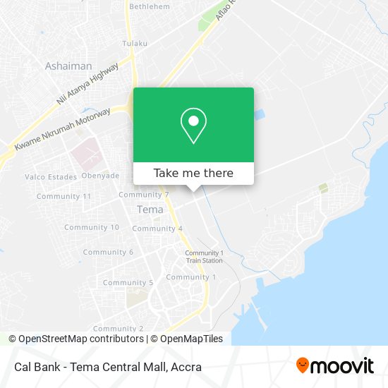 Cal Bank - Tema Central Mall map