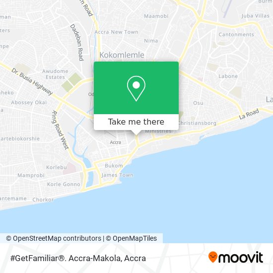 #GetFamiliar®. Accra-Makola map