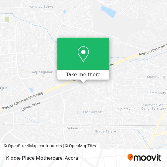Kiddie Place Mothercare map