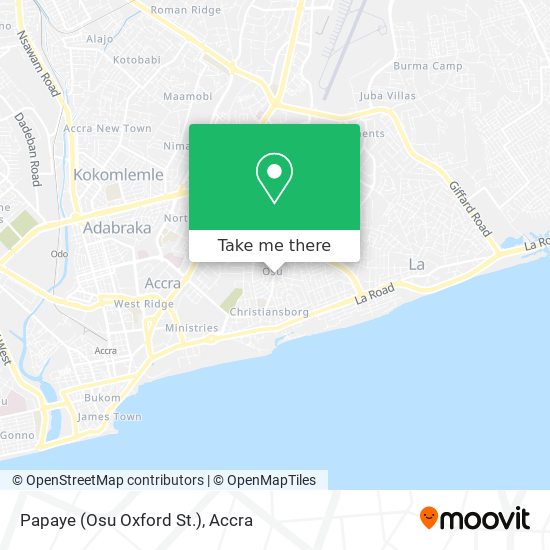 Papaye (Osu Oxford St.) map