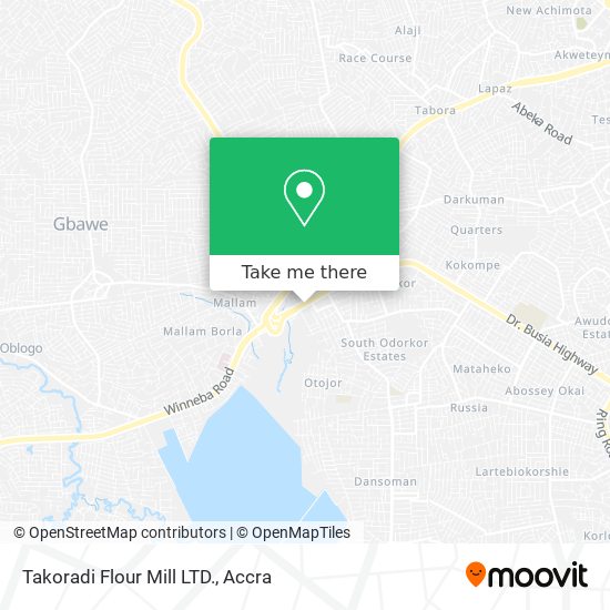 Takoradi Flour Mill LTD. map