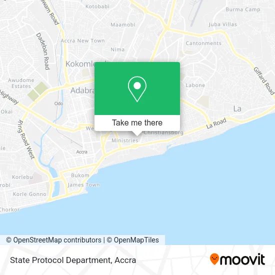State Protocol Department map