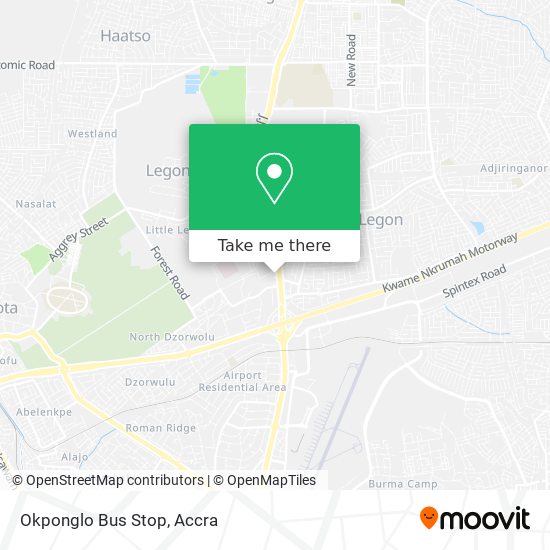 Okponglo Bus Stop map