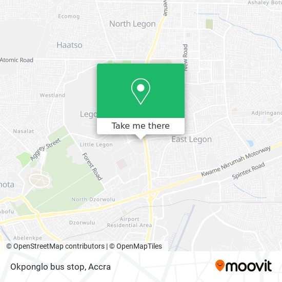 Okponglo bus stop map