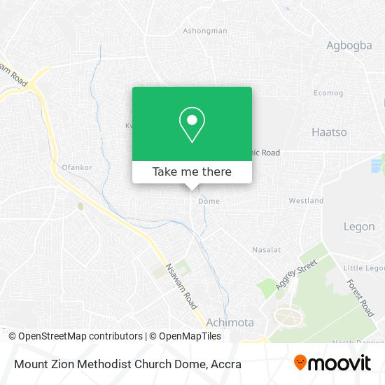 Mount Zion Methodist Church Dome map