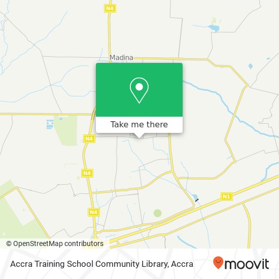 Accra Training School Community Library map