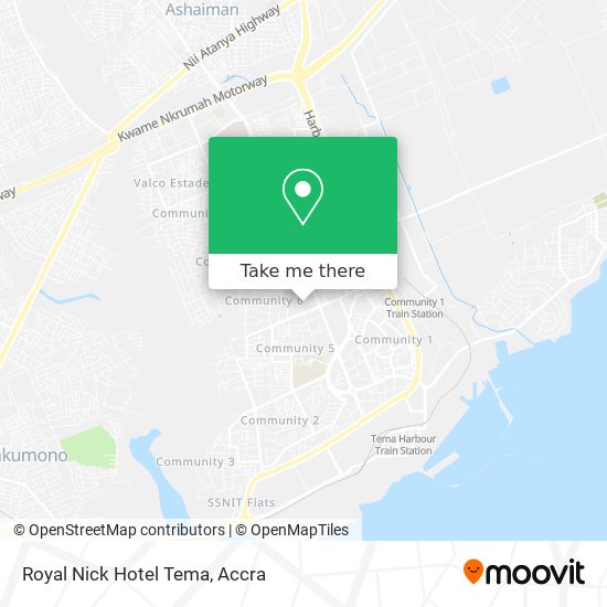 Royal  Nick Hotel Tema map