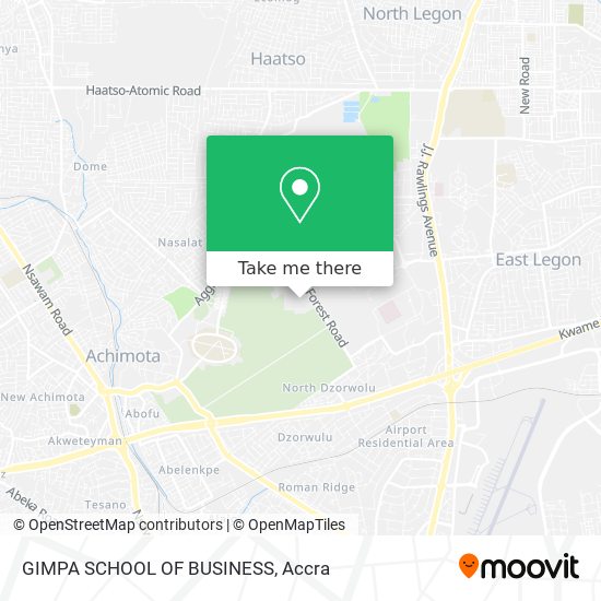 GIMPA SCHOOL OF BUSINESS map