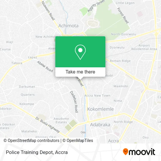 Police Training Depot map